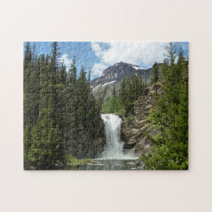 Running Eagle Falls im Glacier-Nationalpark Puzzle