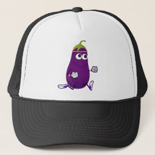Running Eggplant Truckerkappe