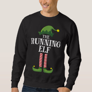 Running Elf Matching Family Group Weihnachts-Party Sweatshirt