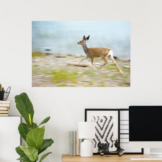 Running Fawn Print Poster (Heimbüro)