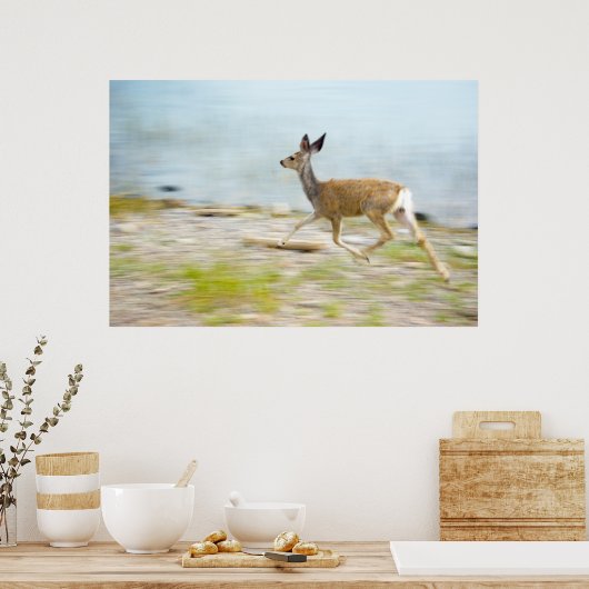 Running Fawn Print Poster (Küche)