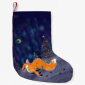 Running Fox Christmas Strumpf Kleiner Weihnachtsstrumpf (Vorderseite)