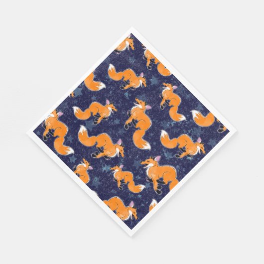 Running Fox Paper Napkin Serviette (Ecke)
