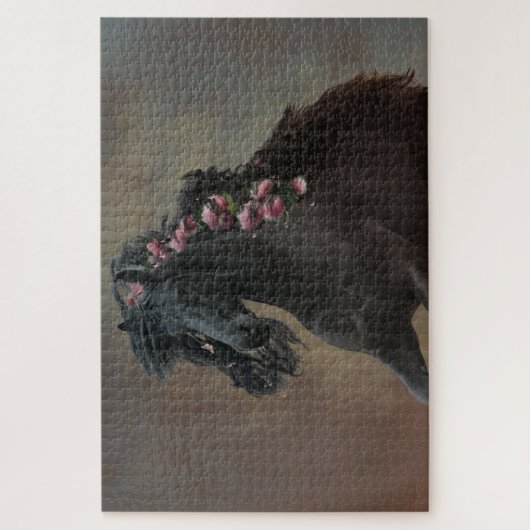 Running Friesian - Puzzle (Vertikal)