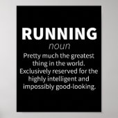 Running Funny Definition Funny 5k Marathon Runner  Poster (Vorne)