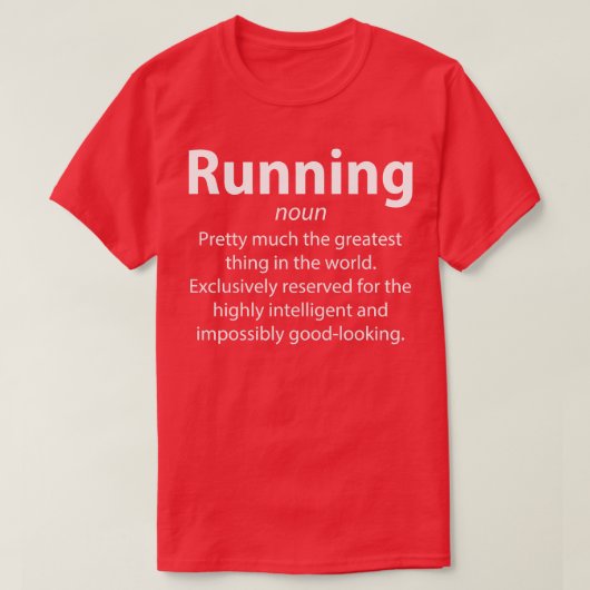 Running Funny Definition Runner Geschenk T-Shirt (Design vorne)