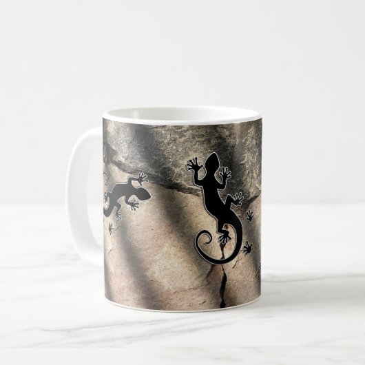 Running Gecko Kaffeetasse (Vorderseite Links)