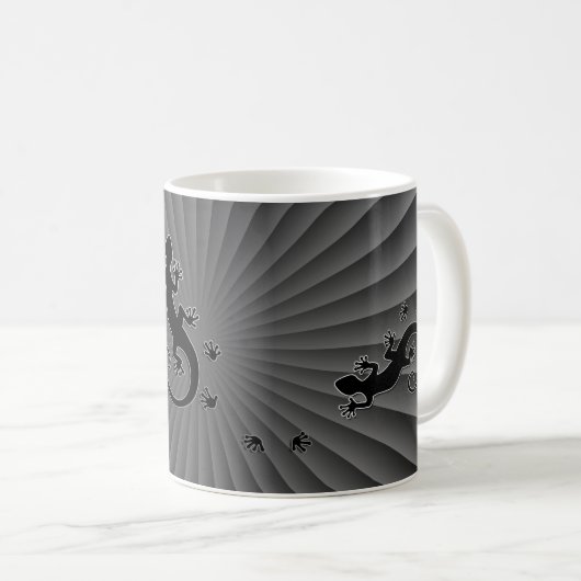 Running Gecko Kaffeetasse (VorderseiteRechts)