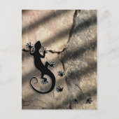 Running Gecko Postkarte (Vorderseite)