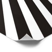 Running Gecko | schwarze Streifen Poster (Ecke)