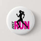 Running Girl Button (Vorderseite)