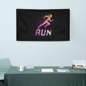 Running Girl - Girl-Läufer Banner (Messeveranstaltung)