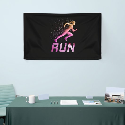 Running Girl - Girl-Läufer Banner (Messeveranstaltung)