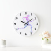 Running Girl Große Wanduhr (Zuhause)