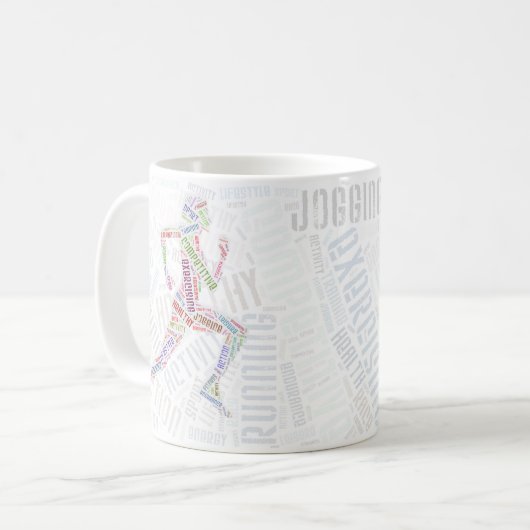 Running Girl Kaffeetasse (Vorderseite Links)
