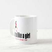 Running Girl Kaffeetasse (Vorderseite Links)