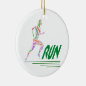 Running Girl Keramikornament (Rechts)