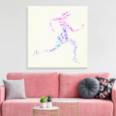 Running Girl Leinwanddruck (Insitu (Wohnzimmer))