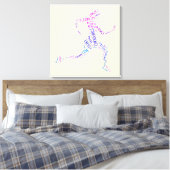 Running Girl Leinwanddruck (Insitu (Schlafzimmer))