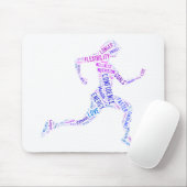 Running Girl Mousepad (Mit Mouse)
