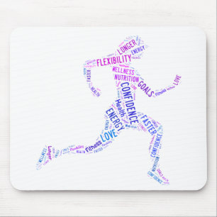 Running Girl Mousepad