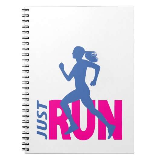 Running Girl Notizblock (Vorderseite)