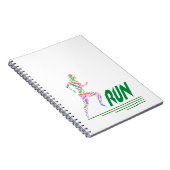 Running Girl Notizblock (Rechte Seite)