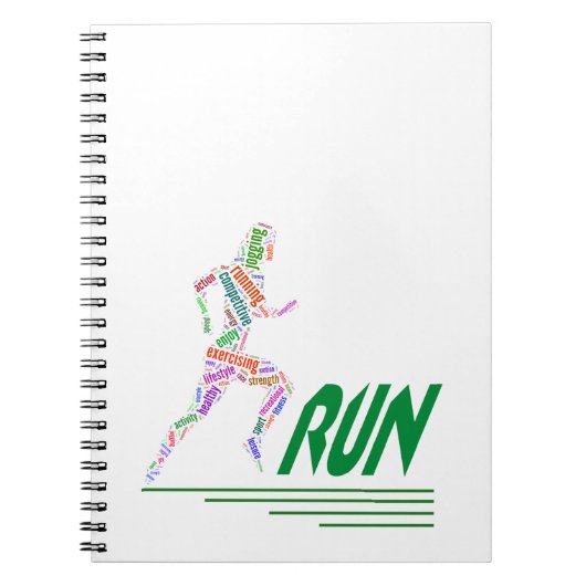 Running Girl Notizblock (Vorderseite)