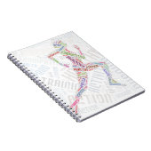 Running Girl Notizblock (Rechte Seite)