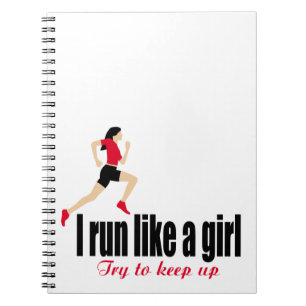 Running Girl Notizblock