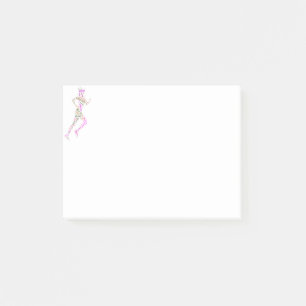 Running Girl Post-it Klebezettel