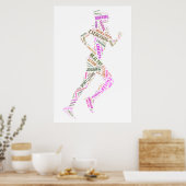 Running Girl Poster (Küche)