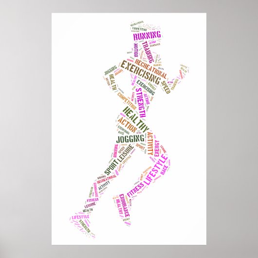Running Girl Poster (Vorne)