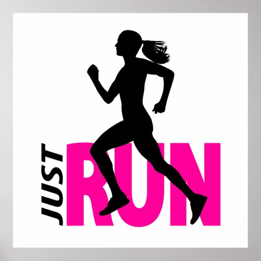 Running Girl Poster (Vorne)