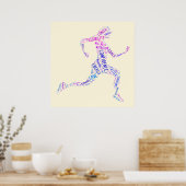 Running Girl Poster (Küche)