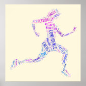 Running Girl Poster (Vorne)