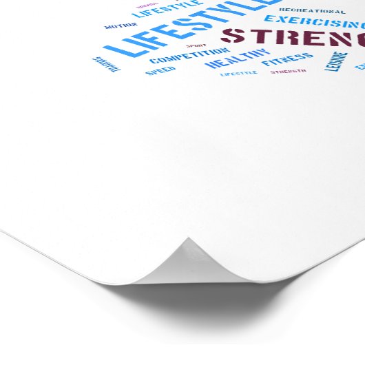 Running Girl Poster (Ecke)