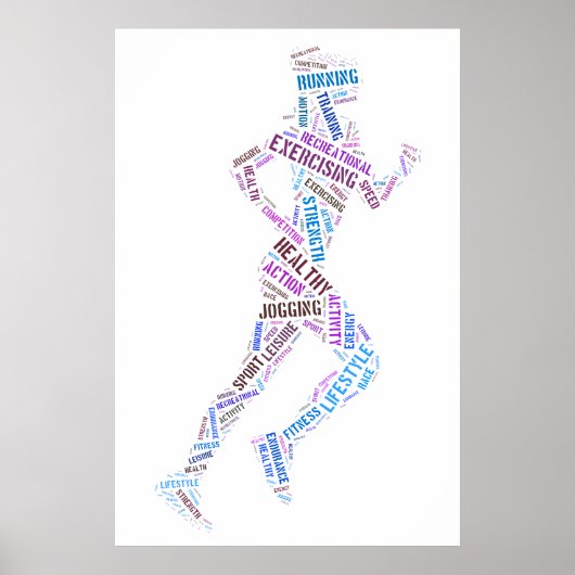 Running Girl Poster (Vorne)