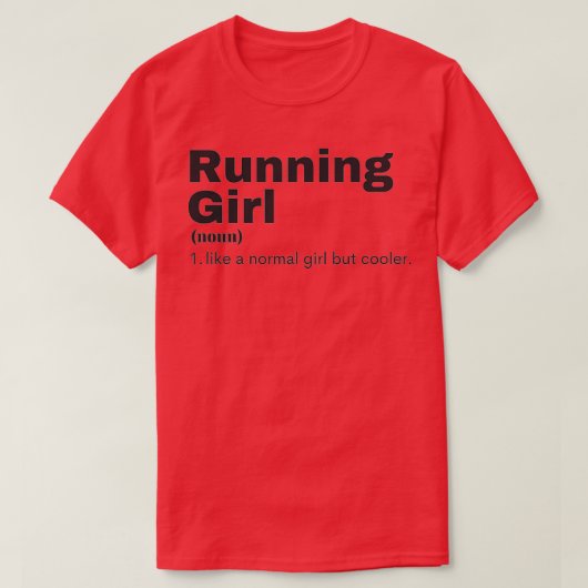 Running Girl Running 4 T-Shirt (Design vorne)
