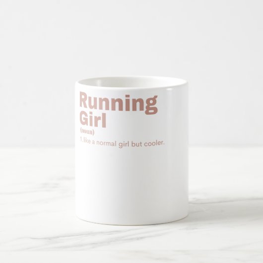 Running Girl - Running Kaffeetasse (Mittel)