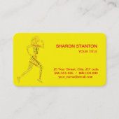 Running Girl Visitenkarte (Vorderseite)