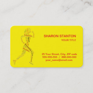 Running Girl Visitenkarte