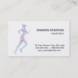 Running Girl Visitenkarte