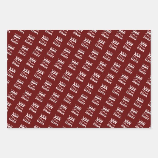 Running Good Days Run - Bad Days Run Harder Geschenkpapier Set (Vorderseite 3)