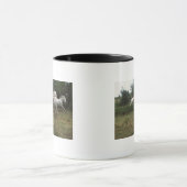 Running Graue Horse Herde Tasse (Zentrum)