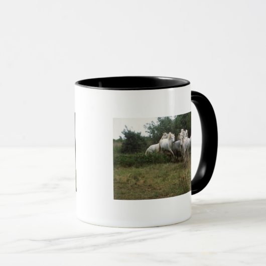 Running Graue Horse Herde Tasse (VorderseiteRechts)