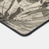 Running Greyhound Hunde Schreibtischunterlage (Ecke)