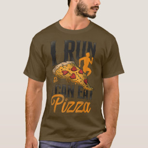 Running Halbmarathon Pizza Vintag, ich laufe S T-Shirt