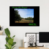 Running Hare Vineyard Poster (Heimbüro)