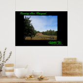 Running Hare Vineyard Poster (Küche)